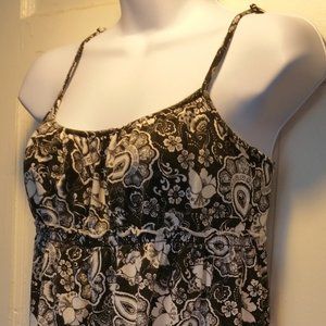 Ann Taylor Loft Black/White Sundress SZ XS